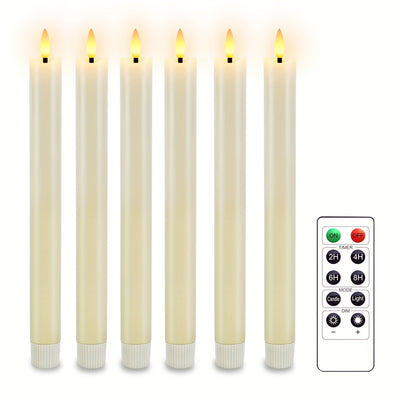 Ivora – Set of 6 Cone LED Candles