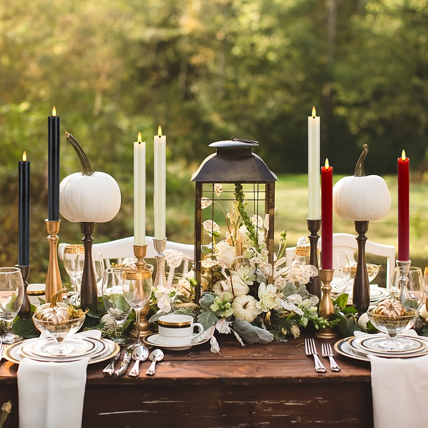 Ivora – Set of 6 Cone LED Candles