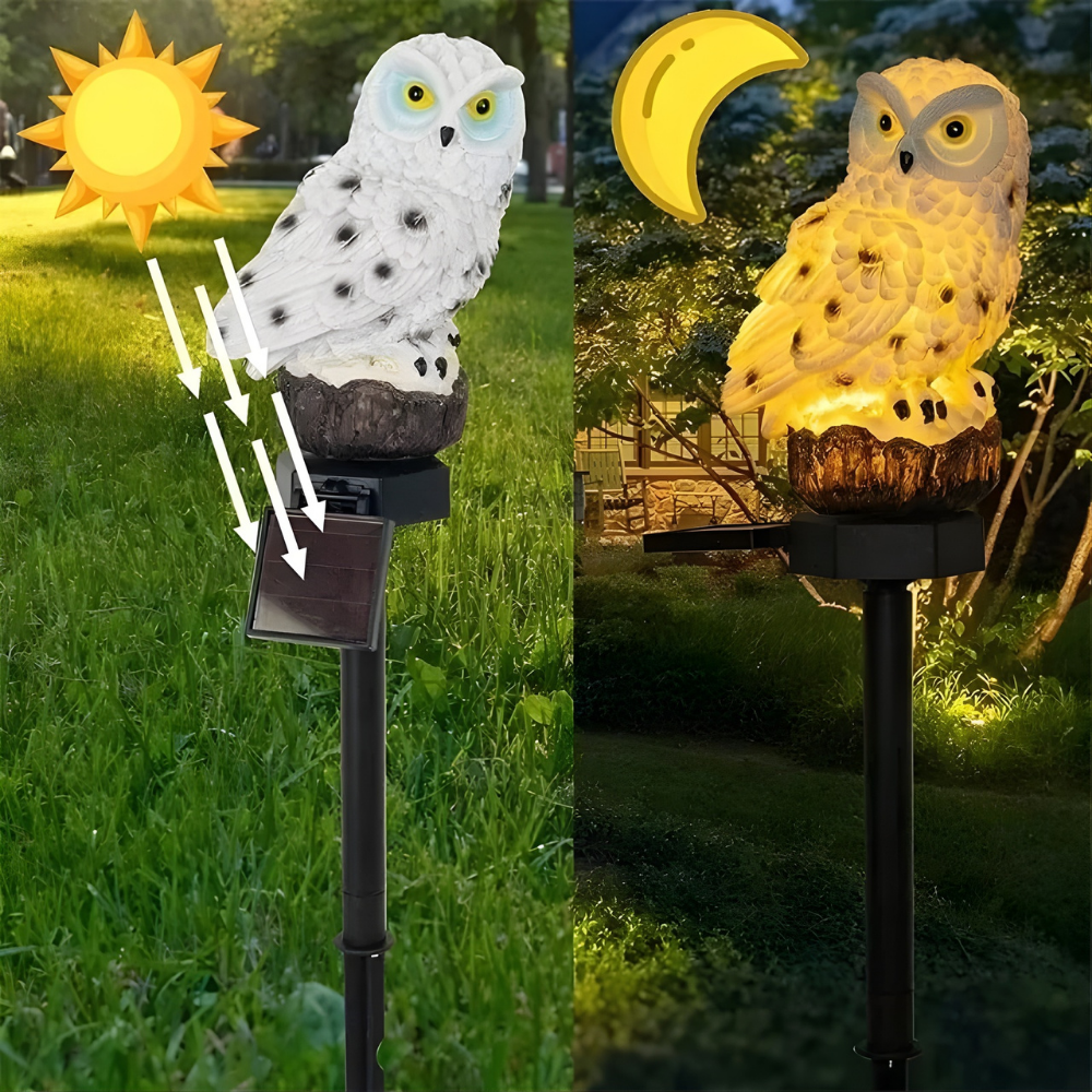 Solivon – Solar-Powered Owl Lamp
