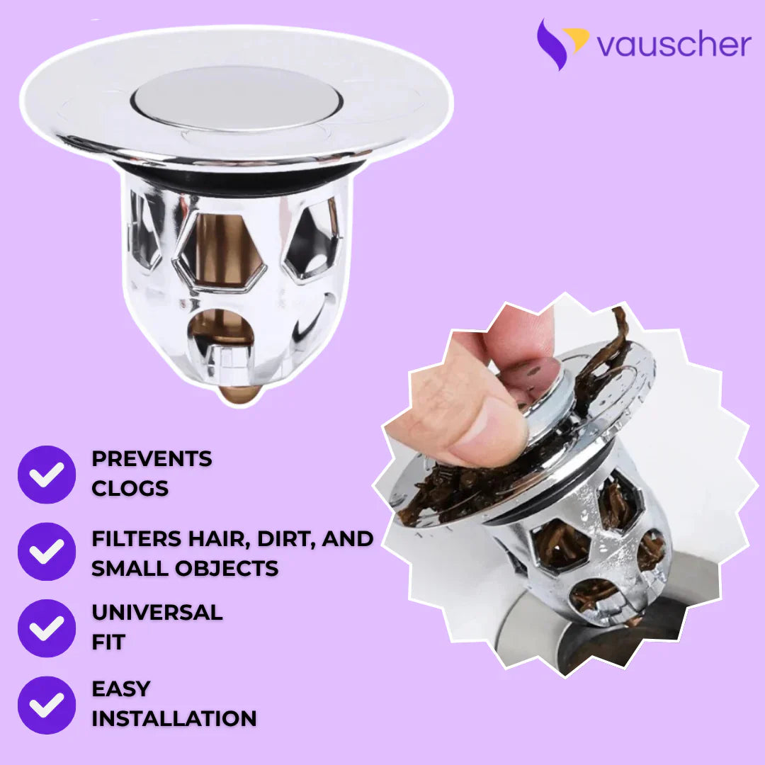 FlowEase – Anti-Clog Pop-Up Stopper