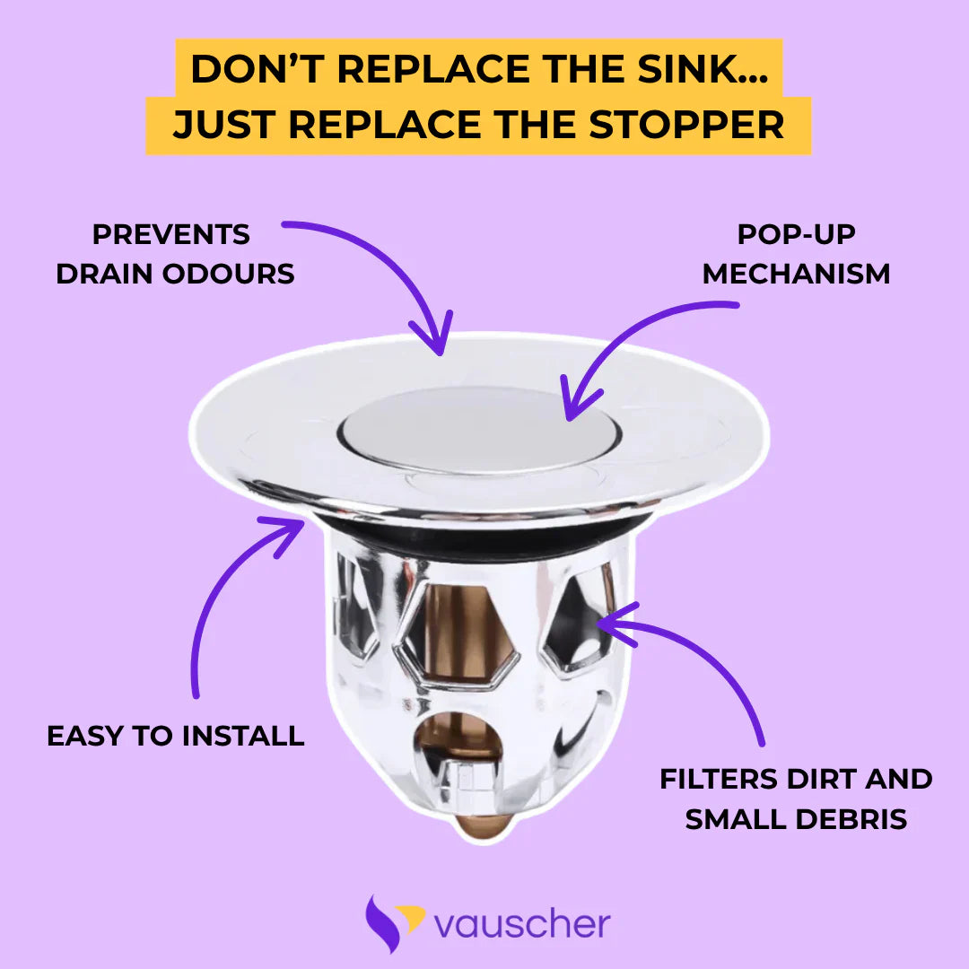 FlowEase – Anti-Clog Pop-Up Stopper