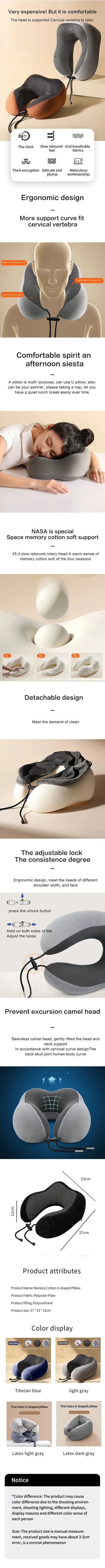 Voyara – Compact U-Shape Travel Pillow