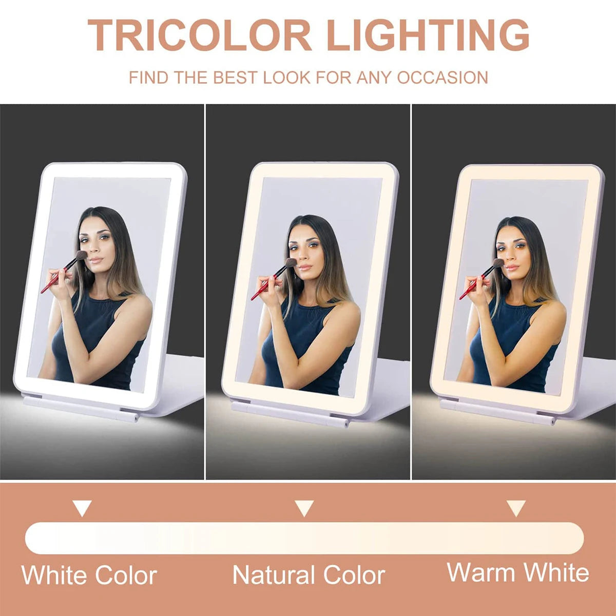 LumeFold – Portable LED Makeup Mirror