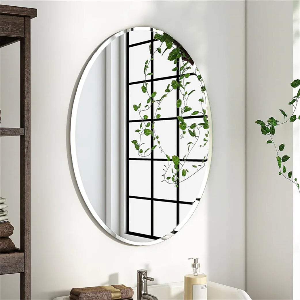 Elara – Oval Frameless Wall Mirror
