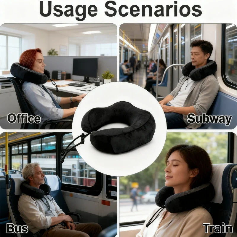 Voyara – Compact U-Shape Travel Pillow
