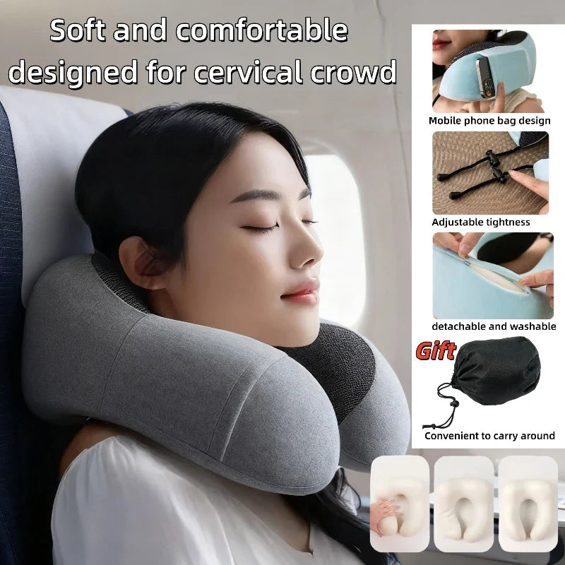 Voyara – Compact U-Shape Travel Pillow