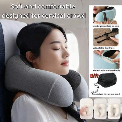 Voyara – Compact U-Shape Travel Pillow