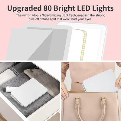 LumeFold – Portable LED Makeup Mirror