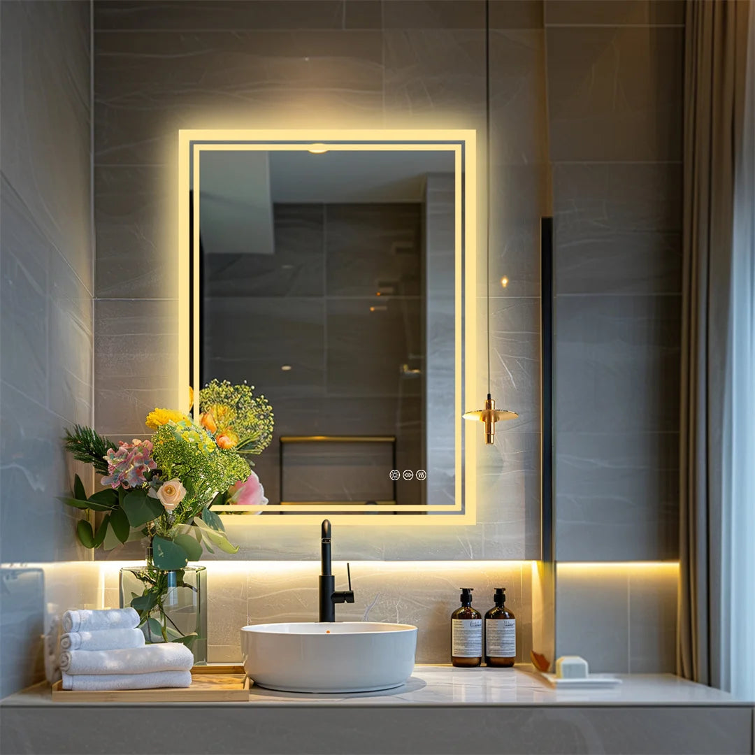 Caerra – Modern LED Wall Mirror