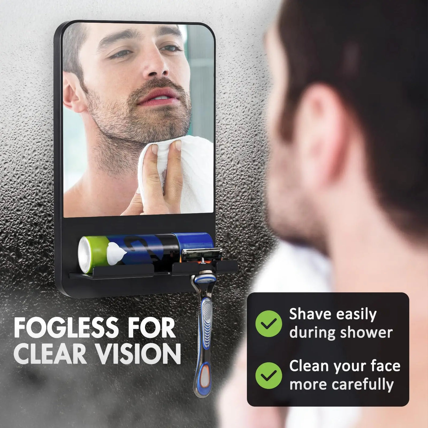 Ophir – Fogless Shaving Bathroom Mirror