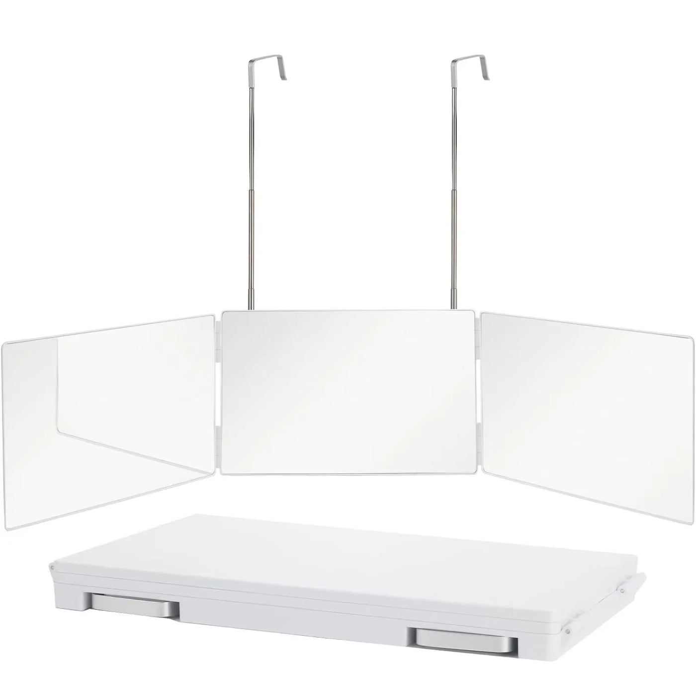Miragé – 3-Panel Folding Mirror with Adjustable Hooks