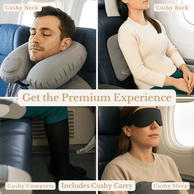 Cushy Bum – Inflatable Travel Cushion for Pain-Free Flights