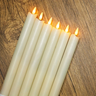 Ivora – Set of 6 Cone LED Candles